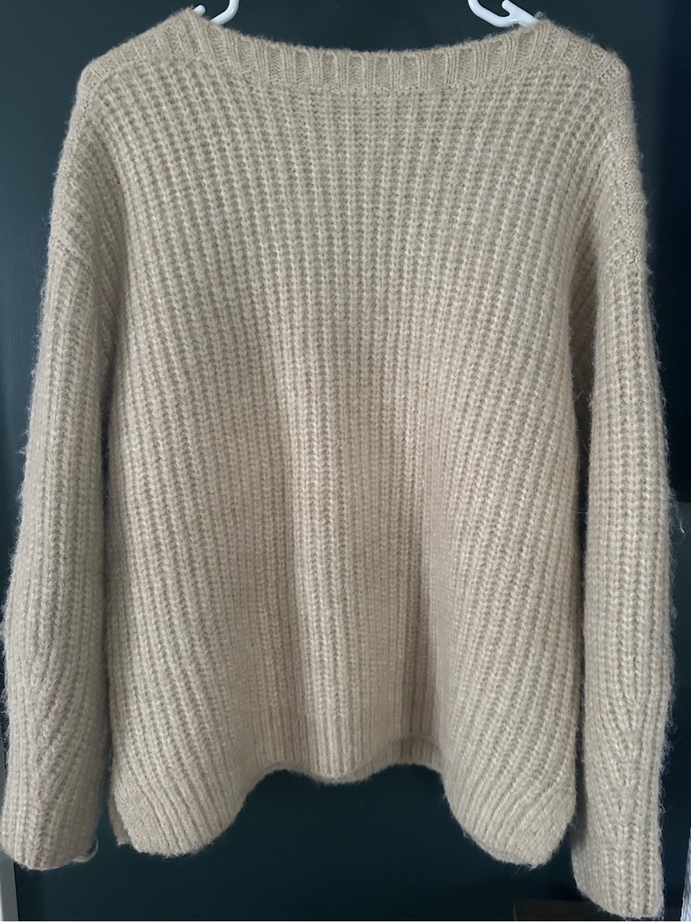 NWT Zara Boatneck Classic Cream Knit Women's Sweater Sz XS / S